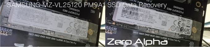 SAMSUNG MZ-VL25120 PM9A1 SSD Data Recovery