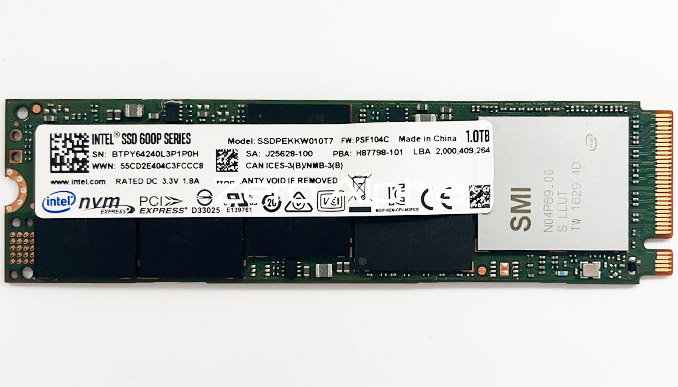  Intel SSD 600P 1TB SSDPEKKW010T7 Data Recovery