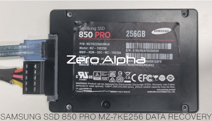 SAMSUNG SSD 850 PRO MZ-7KE256 DATA RECOVERY