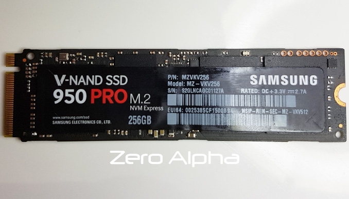 Samsung 950 Pro M.2 NVE Express Data Recovery 256GB MZ-VKV256