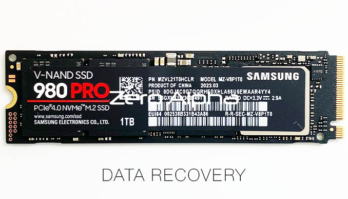Samsung 980 Pro MZ V8P1T0 1TB NVMe M2 SSD Data Recovery