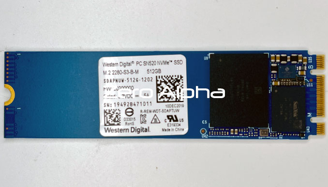 Western Digital PC SN520 NVMe SSD 512GB Data Recovery