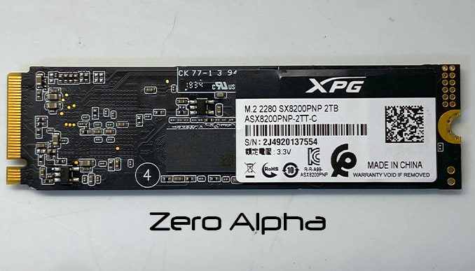  XPG SX8200PNP 2TB SSD Data Recovery