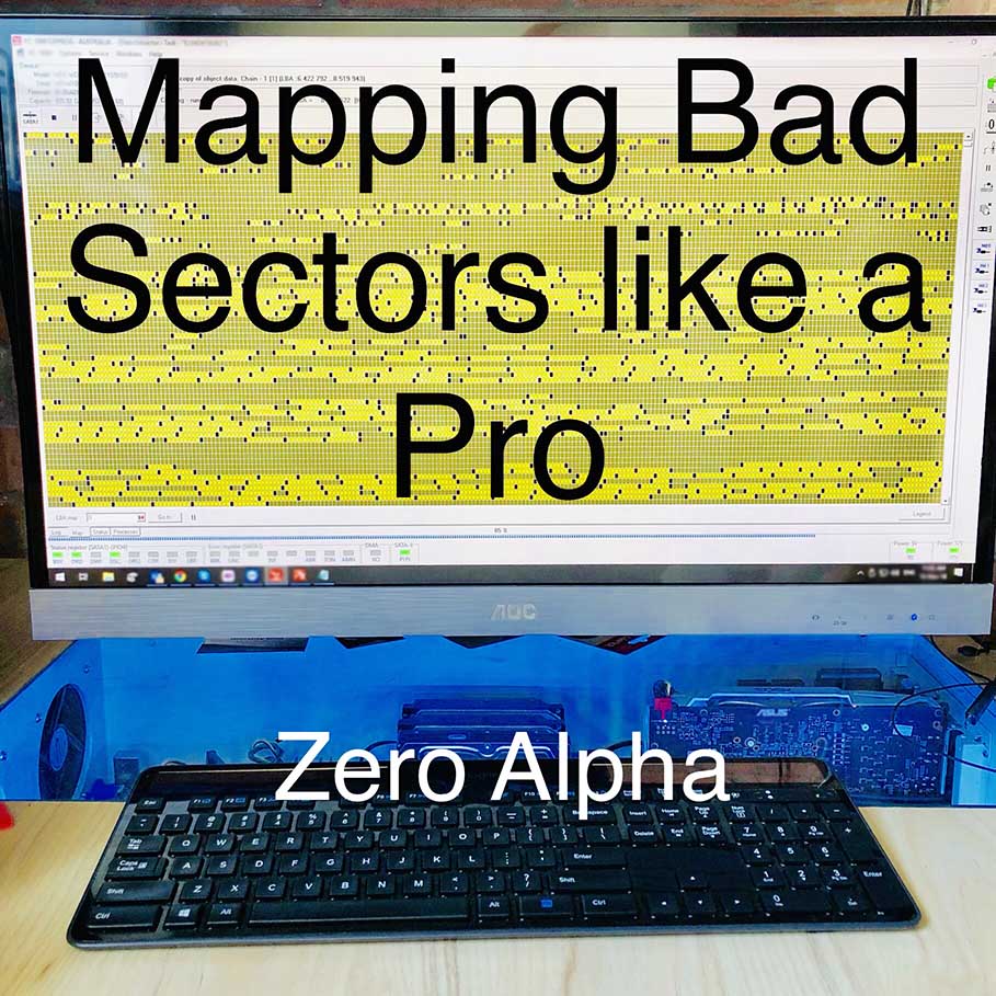 Zero Alpha data recovery mapping the bad sectors on a drive