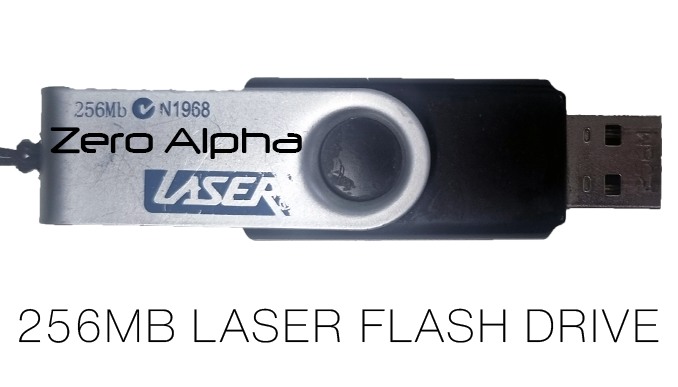 Unallocated 256MB Laser Flash Drive