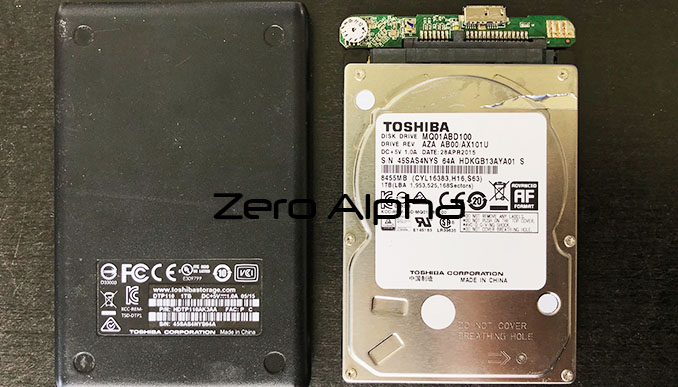 Toshiba HDTP110AK3AA with MQ01ABD100 1TB Hard Drive Data Recovery