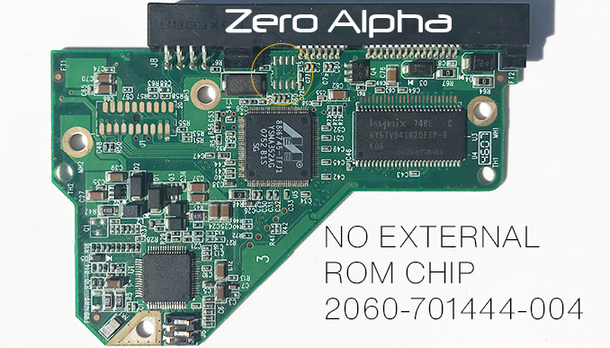 2060-701444-004 pcb showing no external rom data recovery