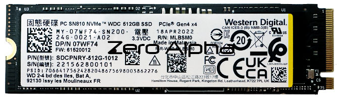WD PC SN810 NVMe WDC 512GB-SSD-PCIE-GEN4-SDCPNRY-512G-1012 data recovery