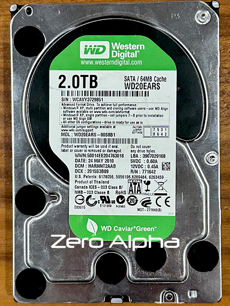WD20EARS-00S8B1 data recovery