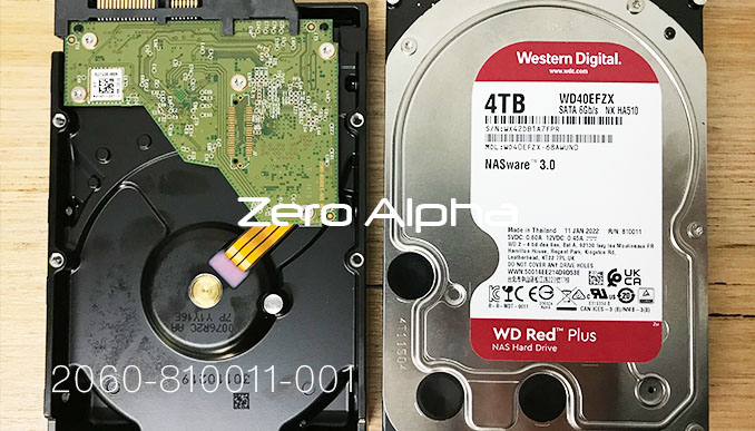 Western Digital 4TB Red Plus NAS Hard Drive WD40EFZX-68AWUN0 with pcb shown 2060-810011-001 REV P1