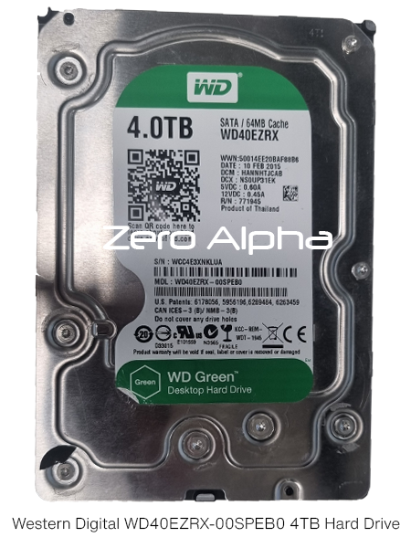 Western Digital 4TB WD40EZRX-00SPEB0 Scratched Platter Data Recovery