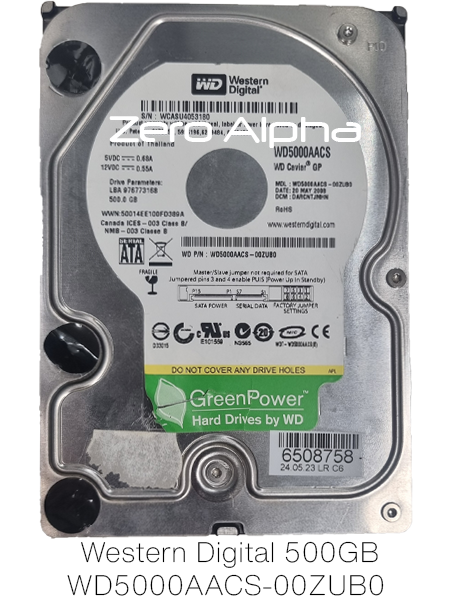 Western Digital 500GB WD5000AACS-00ZUB0