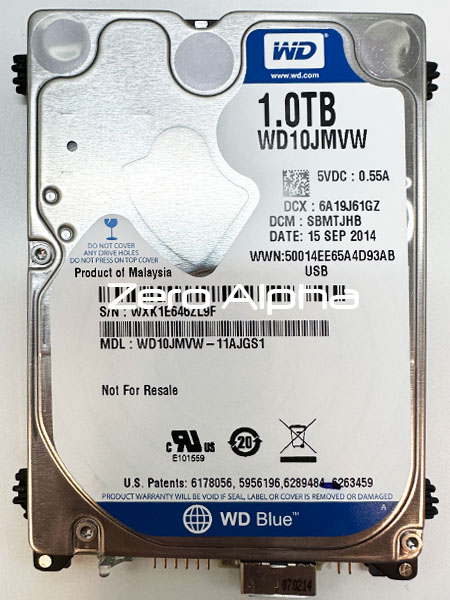 western digital WD10JMVW-11AJGS1 not detecting data recovery