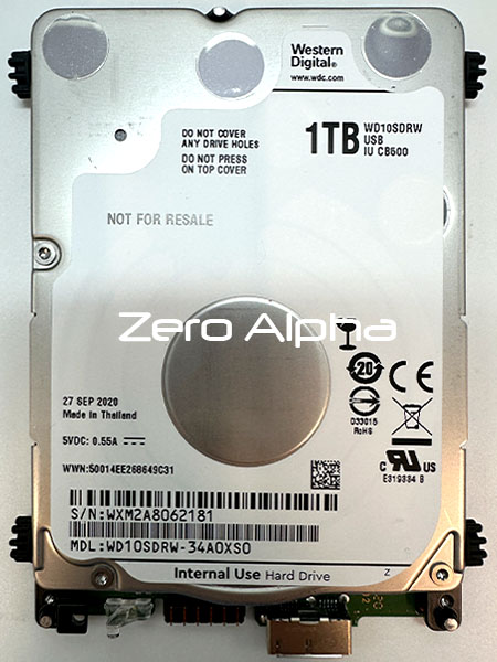 western digital hard drive WD10SDRW-34A0XS0 data recovery