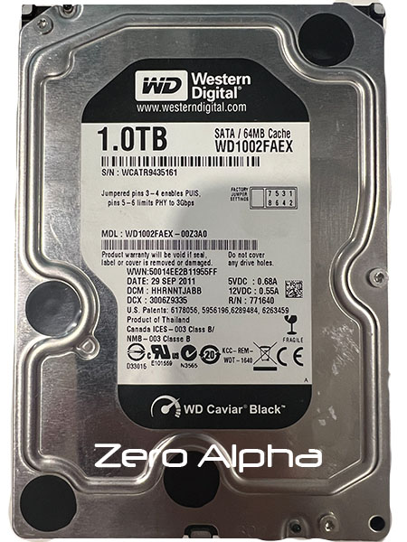 Western Digital WD1002FAEX data recovery