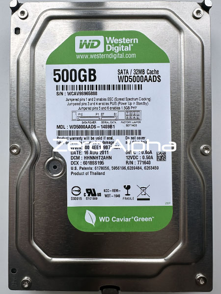 Western Digital WD5000AADS data recovery