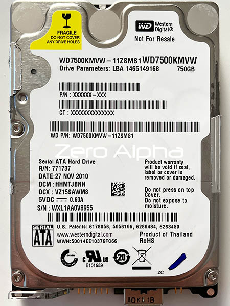 western digital wd7500kmvw 11zsms1 data recovery