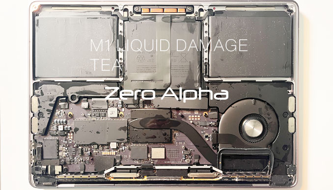apple m1 a2338 liquid damaged by tea motherboard data recovery