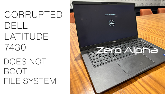 DELL LATITUDE 7430 corrupted data recovery does not boot