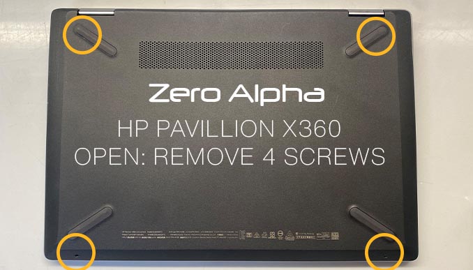 HP PAVILION x360 Convertible How to Open to remove ssd and hdd