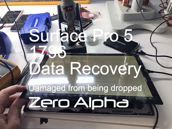 microsoft surface pro 5 dropped data recovery smashed lcd