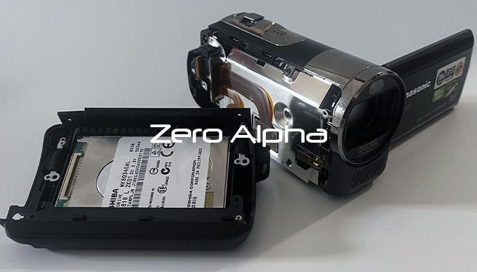 panasonic video camera with small 1.8" hard drive data recovery