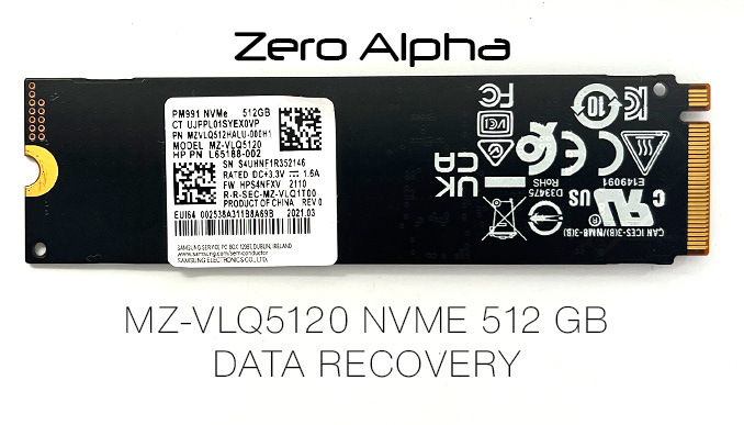 MZ VLQ5120 NVME 512GB data recovery