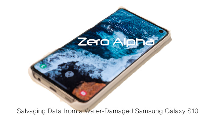 Salvaging Data from a Water-Damaged Samsung Galaxy S10