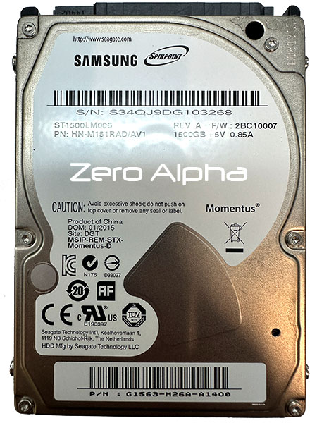 Samsung ST1500LM006 data recovery