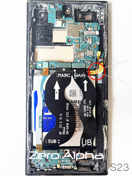 "Samsung Galaxy S23 Water Damage Data Recovery Battery Charging Solder