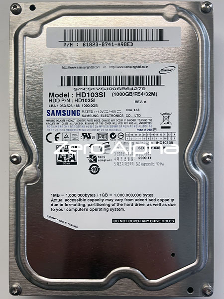 Samsung HD103SI Data Recovery