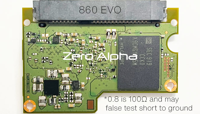 samsung ssd 860 evo pmic power schematics voltages data recovery