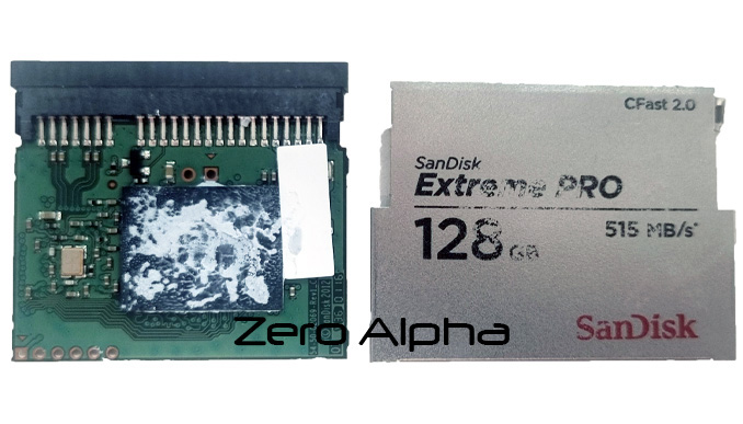 SanDisk Extreme Pro 128GB CFast Card Data Recovery internal componet