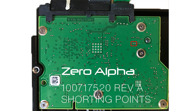 100717520 REV A shorting points ST2000DM001 data recovery