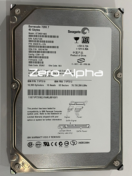 Seagate ST340014AS data recovery