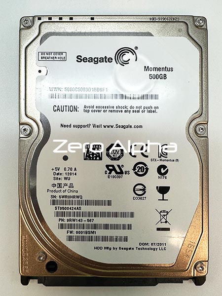 Seagate momentus ST9500424AS 500gb data recovery