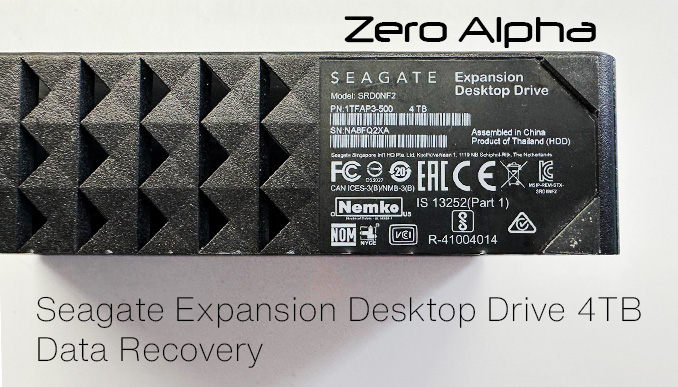 Seagate Expansion Desktop Drive 4TB Data Recovery