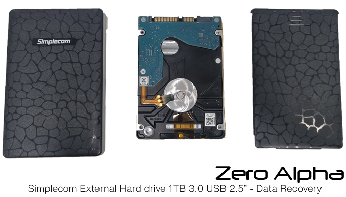 Simplecom External Hard drive 1TB 3.0 USB 2.5” Data Recovery