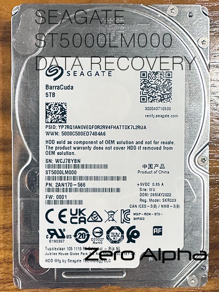 seagate 5tb barracuda st5000LM000 data recovery