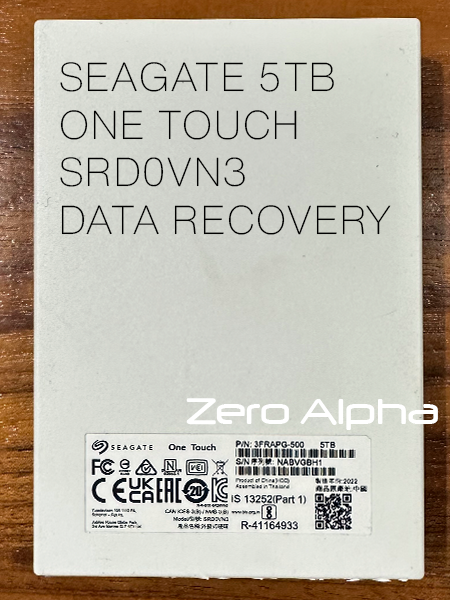 seagate 5tb one touch srd0vn3 data recovery
