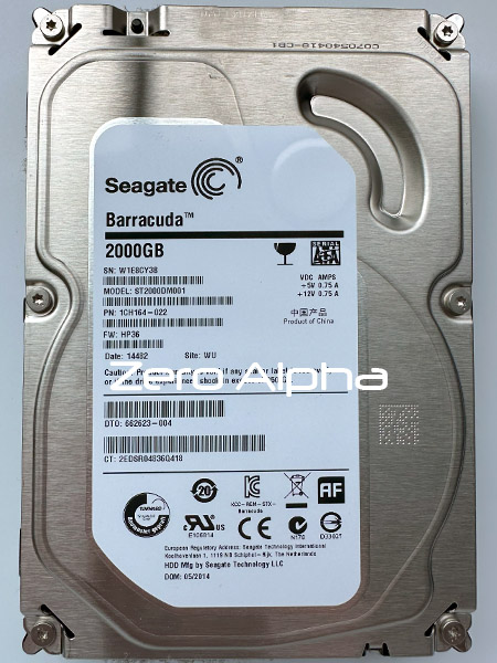 Seagate ST2000DM001 1CH164 HP36 2tb hard drive data recovery