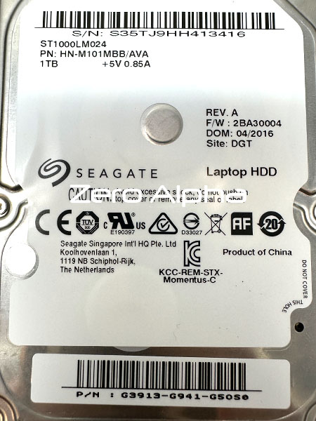 seagate samsung ST1000LM024 HN-M101MBB data recovery