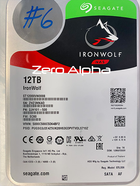 Seagate ST12000VN0008 2JH101 500 SC60 Data Recovery 12TB IronWolf