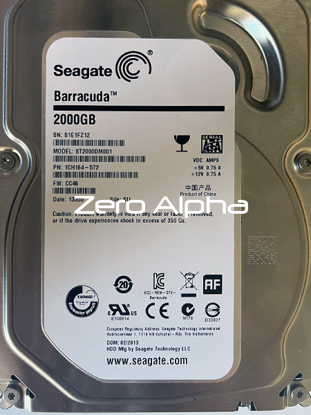 Seagate ST2000DM001 1CH164 572 CC46 2013 SU Detects as 4GB Data Recovery