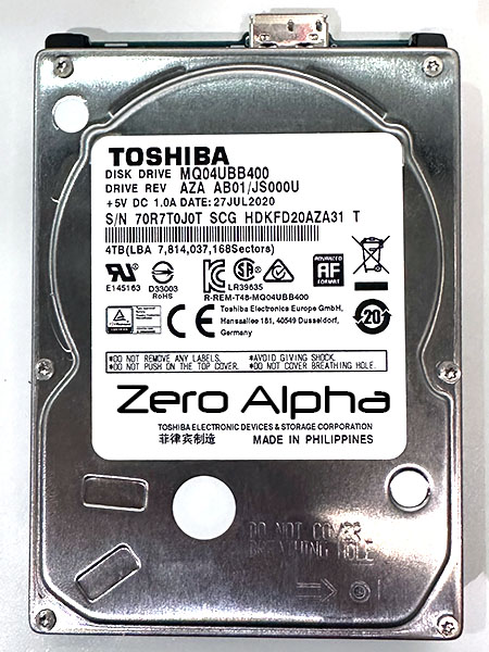 toshiba MQ04UBB400 data recovery