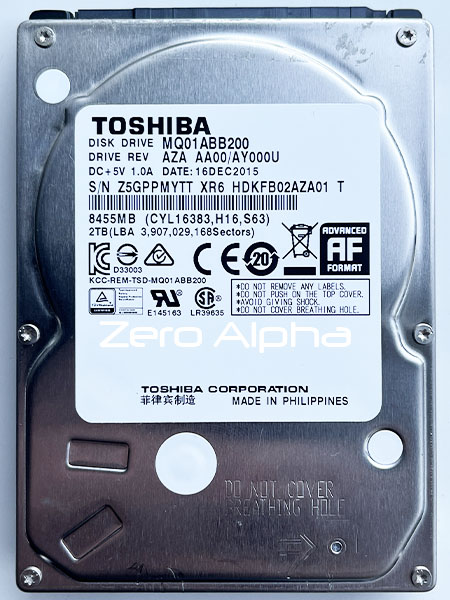 Toshiba MQ01ABB200 data recovery