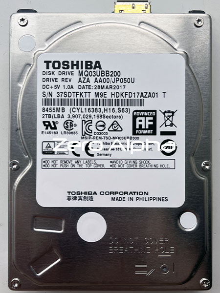 toshiba mq03ubb200 data recovery