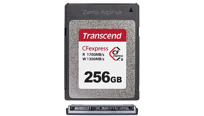 transcend cfexpress type b top and connector view data recovery