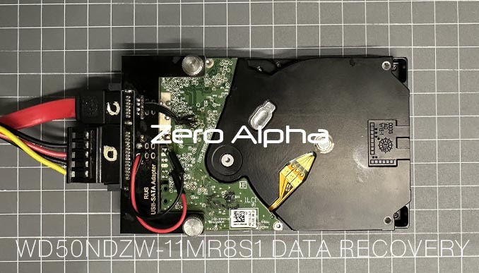 data recovery from failed Western Digital WD50NDZW-11MR8S1 usb hard drive