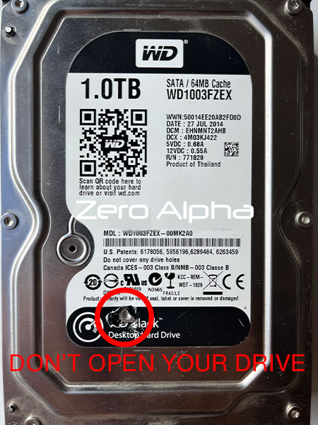 wall of shame hard drive wd black opened damaging inside